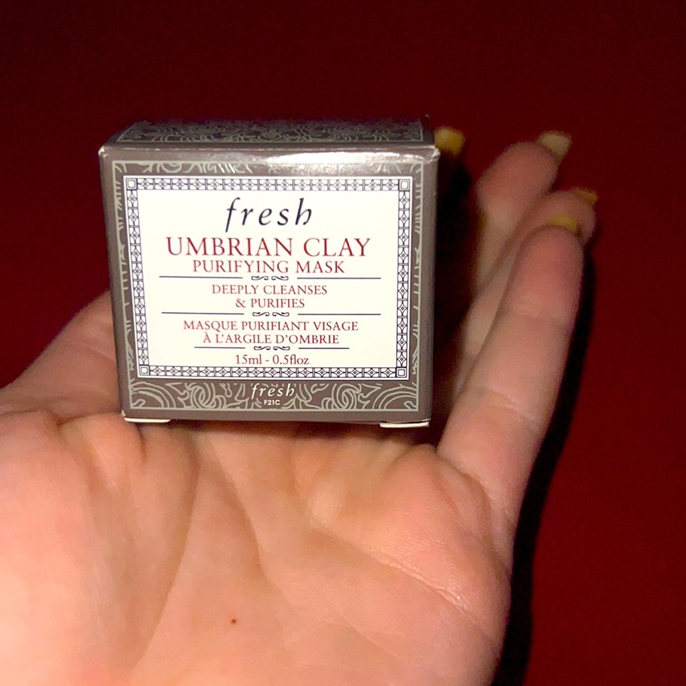 Clay face mask